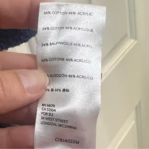 FP Beach Free People Coco Sweater Pullover Mockneck Front Split Navy Blue Small - Picture 9 of 9